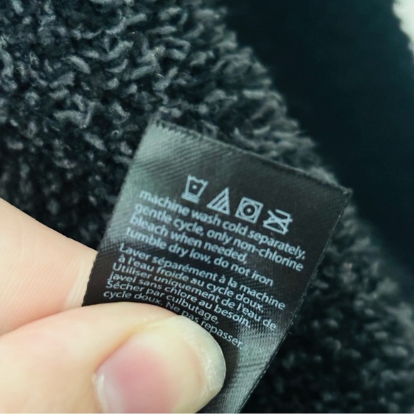 Barefoot dreams Cozychic Windowpane Cardigan Black Medium - Picture 6 of 7